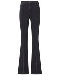 Pinko - Flared Stretch Denim Jeans - Lyst