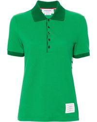 Thom Browne - Polo Rayé À Patch Logo - Lyst