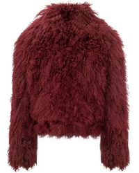 Martha Louis - Mongolian-Fur Cropped Jacket - Lyst