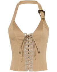 Versace - Corset Lace-up Top - Lyst