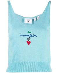 Rossignol - Embroidered-Logo Knitted Crop-Top - Lyst
