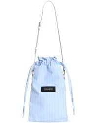 Dolce & Gabbana - Essenza Striped Bucket Bag - Lyst