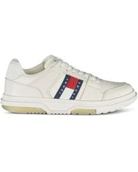 Tommy Hilfiger - Court Logo-Patch Sneakers - Lyst