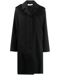 Marni Trenchcoat mit Kontrastnähten - Schwarz