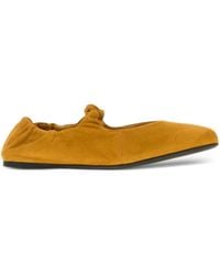 Miu Miu - Gathered Knot Ballet Flats - Lyst