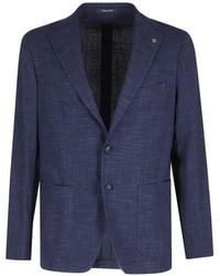 Tagliatore - Montecarlo Button Single-Breasted Blazer - Lyst