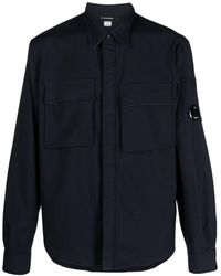 C.P. Company - Lens-detail Button-up Shirt - Lyst