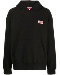 KENZO - Logo Cotton Hoodie - Lyst