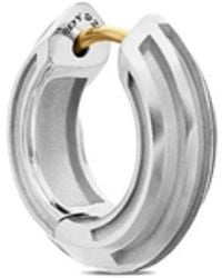 David Yurman - Sterling Armory Hoop Earring (14Mm) - Lyst
