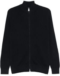 Fedeli - Zip-Up Ribbed Cardigan - Lyst