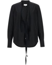 Maison Margiela - Four Stitches Raw-Cut Cotton Shirt - Lyst
