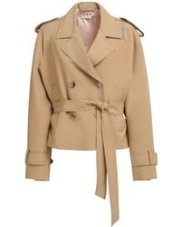 Marni - Double-Breasted Jacket With Belted Waist - Lyst