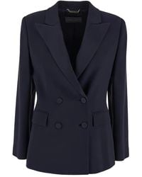 Alberta Ferretti - Enver Satin Blazer - Lyst