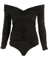 Amir Slama - Body Fruncido Con Hombros Descubiertos - Lyst
