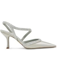 Rene Caovilla - 80Mm Lisa Crystal-Embellished Slingback Pumps - Lyst