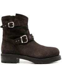 Second/Layer - Buckled Studded Boots - Lyst