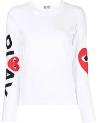 COMME DES GARÇONS PLAY - Top Met Ronde Hals - Lyst