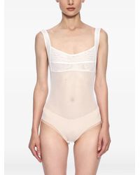 Atu Body Couture - Sleeveless Semi-Sheer Bodysuit - Lyst