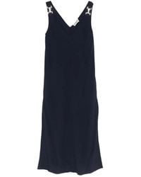 Iceberg - V-Neck Woven Dress - Lyst