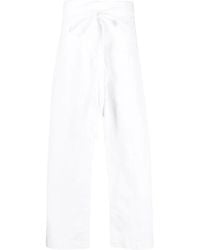 Matteau - Drawstring-Waist Wide-Leg Trousers - Lyst