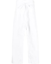 Matteau - Drawstring-Waist Wide-Leg Trousers - Lyst