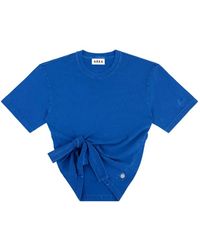 Area - T-Shirt À Détail Noué - Lyst
