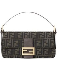 Fendi - Baguette Ff-Jacquard Tote Bag - Lyst