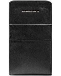 Piquadro - Étui Pour Smartphone En Cuir Grainé - Lyst