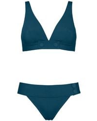 Eres - Bikini Charme Plenitude À Col V Et Boutons - Lyst