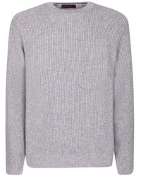 Zanone - Ribbed-Knit Crew-Neck Sweater - Lyst