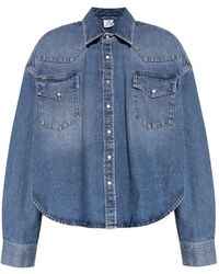Vetements - Button-Fastening Denim Shirt - Lyst