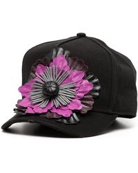 DSquared² - Floral-Appliqué Baseball Cap - Lyst