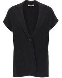 Kangra - Short-Sleeve Knitted Blazer - Lyst