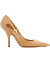 Ferragamo - 95 Cut-Out Buckle Pumps - Lyst