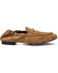 Gucci - Gg-Patterned Loafers - Lyst