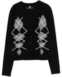 Ermanno Scervino - Argyle-Motif Cardigan - Lyst