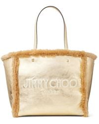 Jimmy Choo - Sac À Main Avenue En Peau Lainée - Lyst