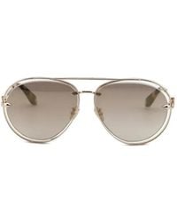 Roberto Cavalli - Lunettes De Soleil À Monture Pilote - Lyst
