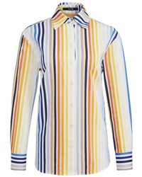 Toccin - Brennan Gestreept Boyfriend Katoenen Blouse - Lyst