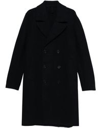Harris Wharf London - Manteau En Laine À Boutonnière Croisée - Lyst