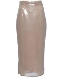 Prada - Sequinned Pencil Skirt - Lyst