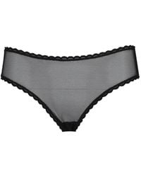 Laura Urbinati - Scalloped-Edge Mesh Briefs - Lyst