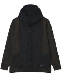 FIVE CM - Quilted Cable-Knit Hooded Jacket - Lyst