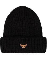 PELO FOUNDATION - Dog-Appliqué Beanie - Lyst