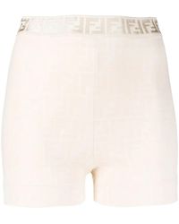 Fendi - Pantalones cortos de deporte con logo FF - Lyst