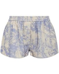 Off-White c/o Virgil Abloh - Printed Elasticated-Waist Shorts - Lyst