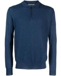 Corneliani - Fine-Knit Virgin Wool Polo Shirt - Lyst