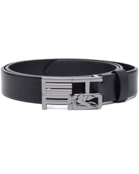 Etro - Logo-buckle Leather Belt - Lyst
