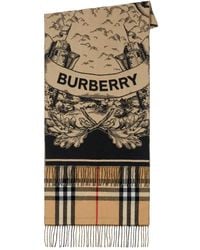 Burberry - Unisex Giant Check Cashmere Scarf - Lyst