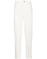 Brunello Cucinelli - Dyed-Effect Trousers - Lyst